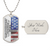 To My Dad - Its Not Easy For A Man To Raise A Child, Father's Day Gift - Army Tag Necklace, Dog Tag Necklace