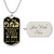 To My Dad Father's Day Gift From Son - Army Tag Necklace, Dog Tag Necklace