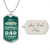 To My Dad Dog Tag Necklace,Teacher Dad Necklace, Teacher Dad Gift, Father's Day Gift,Dad Gifts - Army Tag Necklace, Dog Tag Necklace