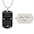 To My Daddy - Army Tag Necklace, Dog Tag Necklace