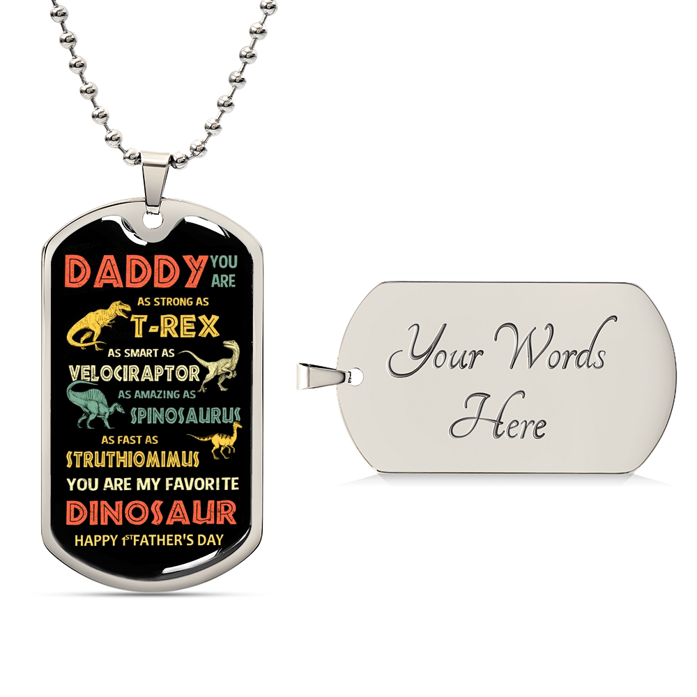 Gift For Father&#39;s Day - Luxury Necklace - Army Tag Necklace, Dog Tag Necklace