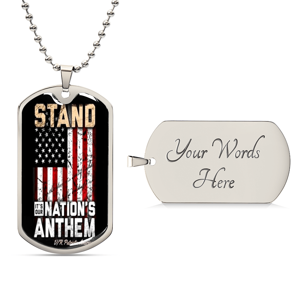 National Anthem 🇺🇸 - Army Tag Necklace, Dog Tag Necklace