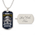 Happy Fathers Day Dog Tag Design - Army Tag Necklace, Dog Tag Necklace