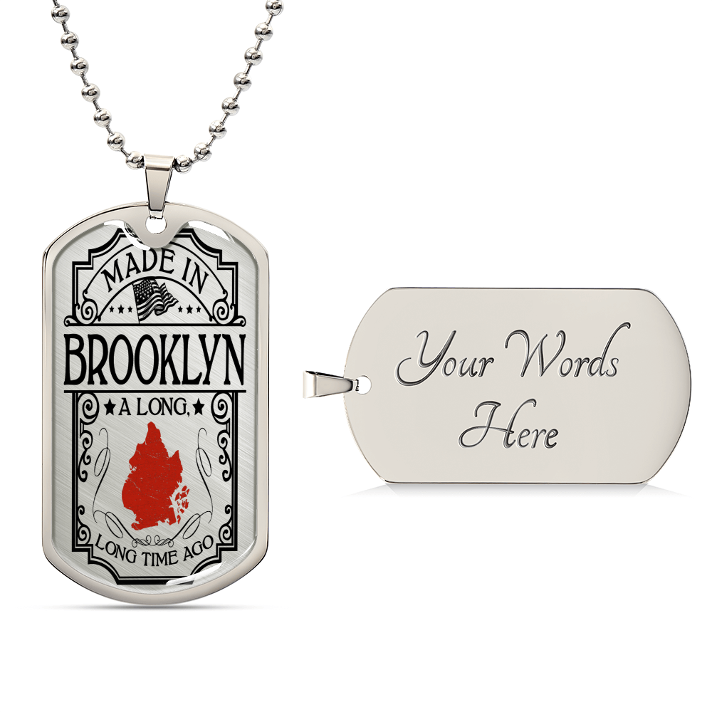 Made In Brooklyn - Army Tag Necklace, Dog Tag Necklace
