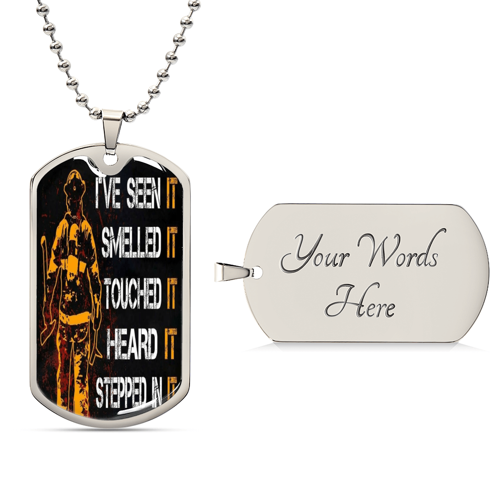 Firefighter Chain - Army Tag Necklace, Dog Tag Necklace
