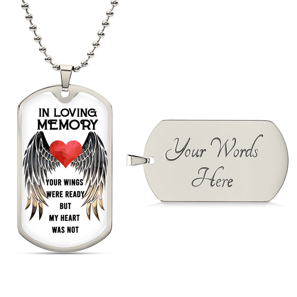 Stainless Steel Key Chain Pendant, To My Daughter... Love Dad, Dog Tag Key Chain, Necklace Accessory - Army Tag Necklace, Dog Tag Necklace