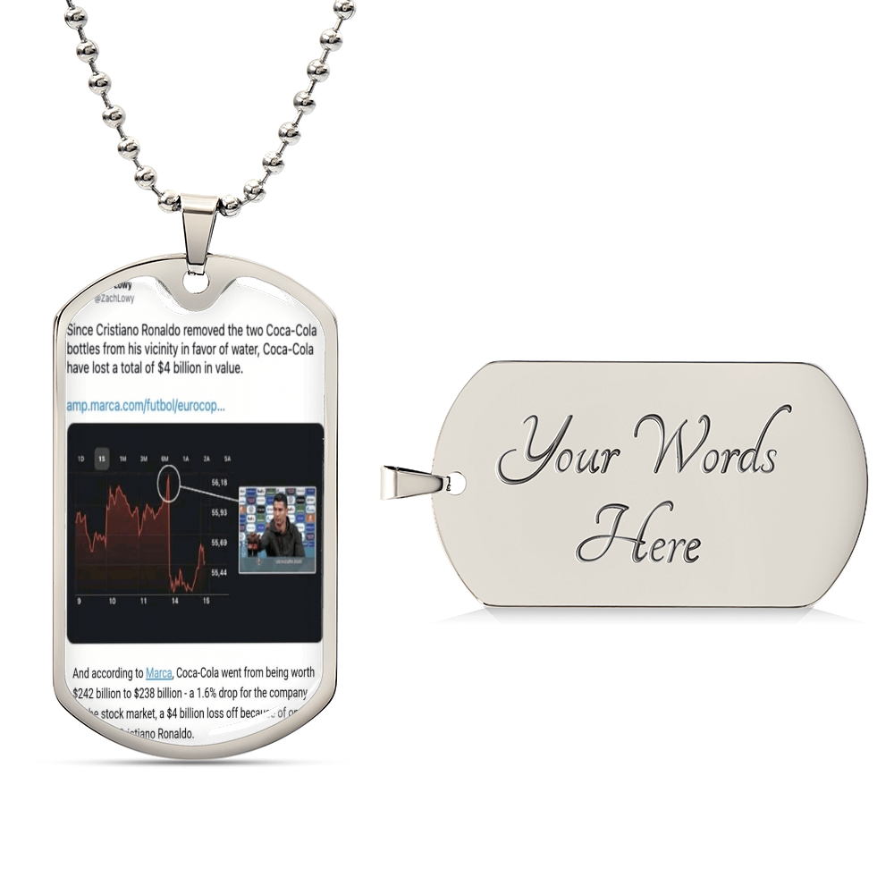 The Child Speak You Can't - Army Tag Necklace, Dog Tag Necklace