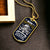 Happy Fathers Day Dog Tag Design - Army Tag Necklace, Dog Tag Necklace