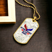 Personalized Army, Army Mom, Army Dad, Themed Dog Tag Gold And Silver - Army Tag Necklace, Dog Tag Necklace