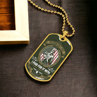 Veterans Day Gift, Military Dog Tags, I Am A Veteran, Dog Tag Necklace Personalized, Veteran Gift, Custom Dog Tags - Army Tag Necklace, Dog Tag Necklace