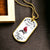 Pet Id Tag - Bird Dog Tag - Dog Collar Tag - Pet Name Tag - Monstera - Hand Stamped Dog Tag - Custom Gift - Army Tag Necklace, Dog Tag Necklace