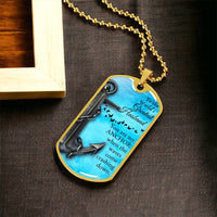 Personalized Necklace For Husband, Boyfriend Customized Men Necklace, Husband Christmas Gift Boyfriend Birthday Anniversary - Army Tag Necklace, Dog Tag Necklace