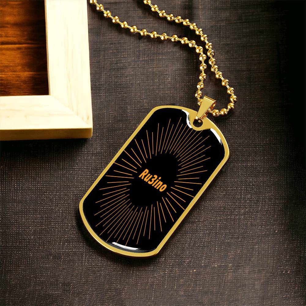 Ru3ino - Army Tag Necklace, Dog Tag Necklace