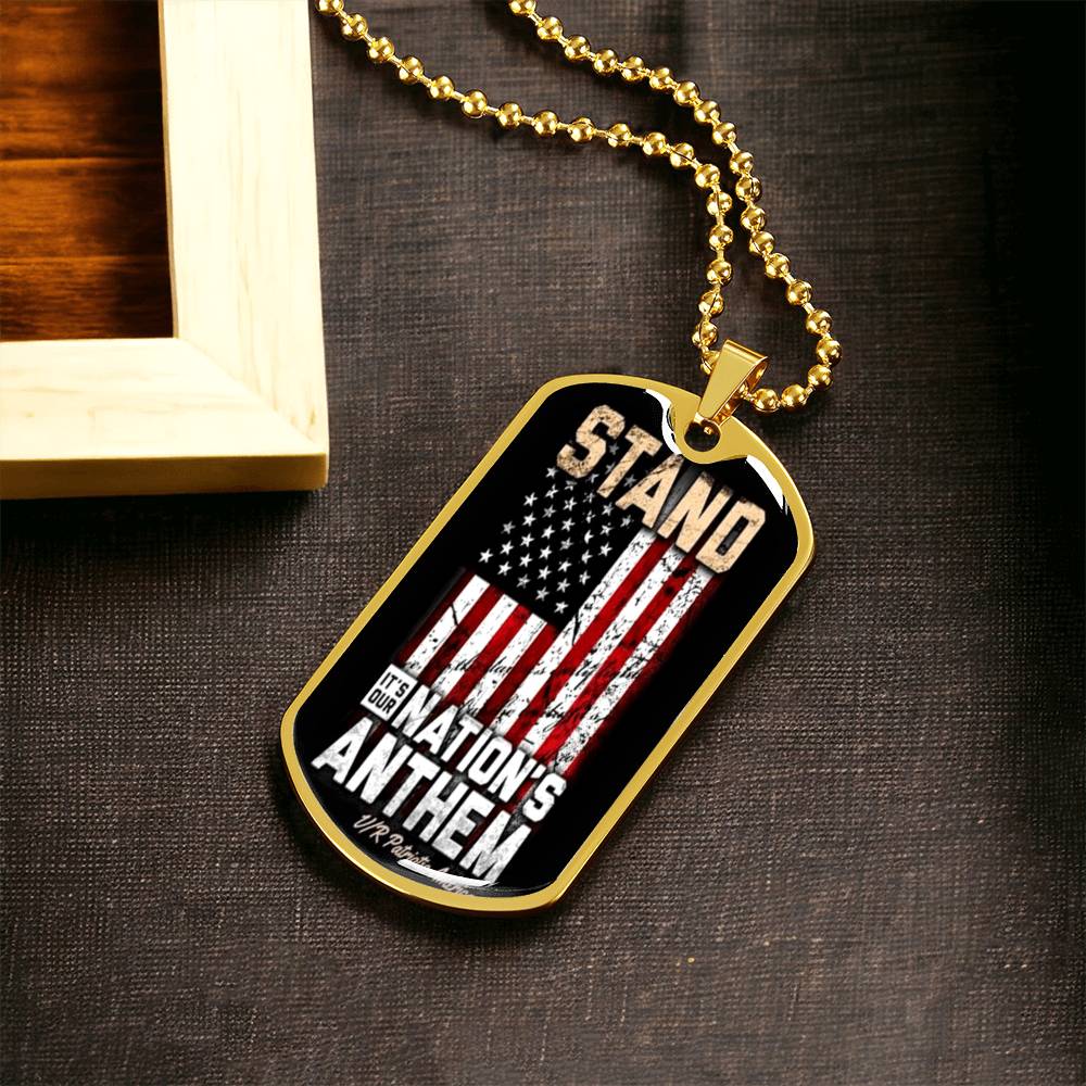 National Anthem 🇺🇸 - Army Tag Necklace, Dog Tag Necklace