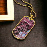 Perfect Gift For A Daughter From Mom - Army Tag Necklace, Dog Tag Necklace