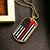 The Thin Red Line Firefighter Dog Tag Pendant Necklace Gifts Engraved Fireman's Dog Tag Engraved Firefighter Dog Tag - Army Tag Necklace, Dog Tag Necklace