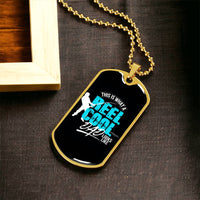 Collection Dad - Reel Cool Necklace - Army Tag Necklace, Dog Tag Necklace