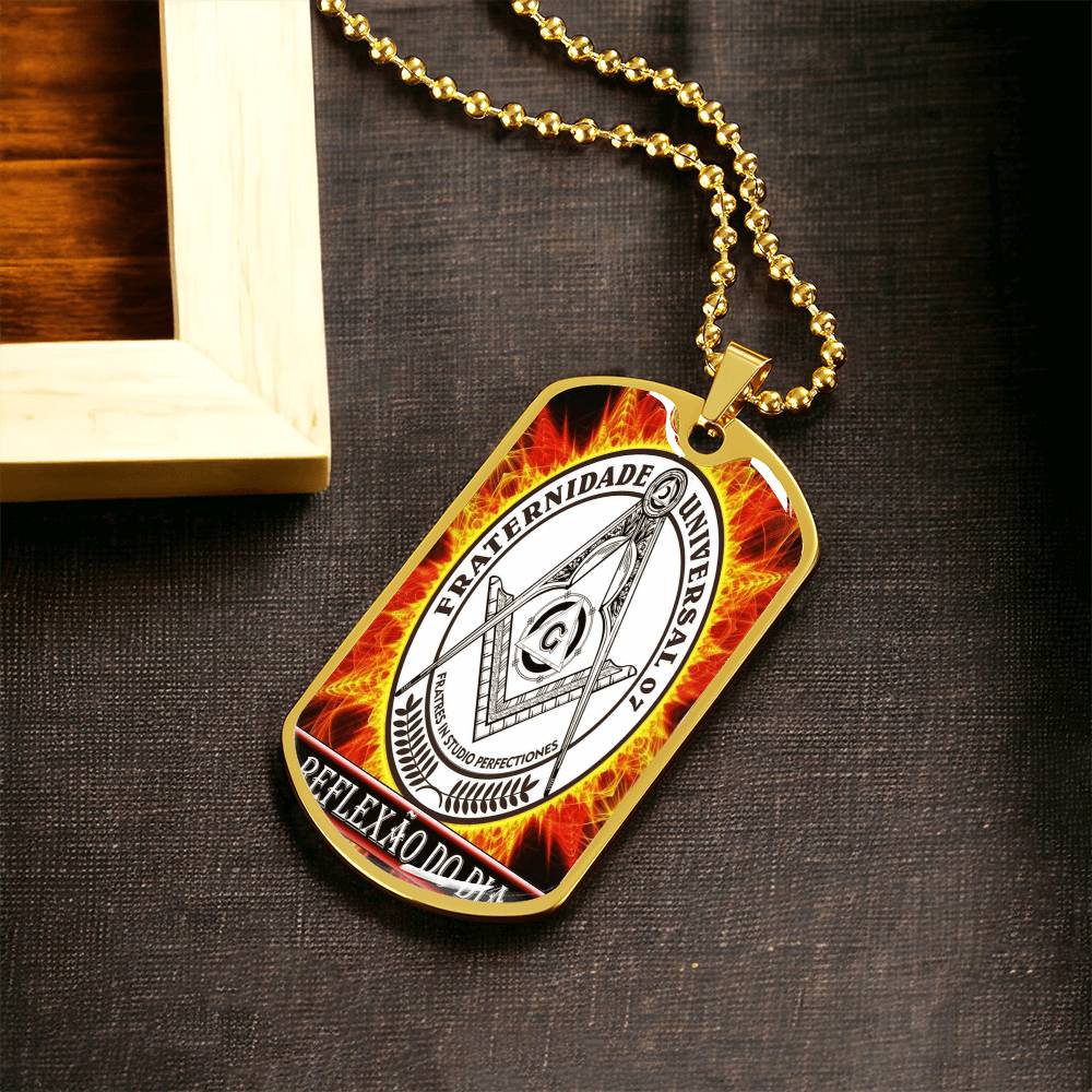 Reflexao Do Dia - Army Tag Necklace, Dog Tag Necklace