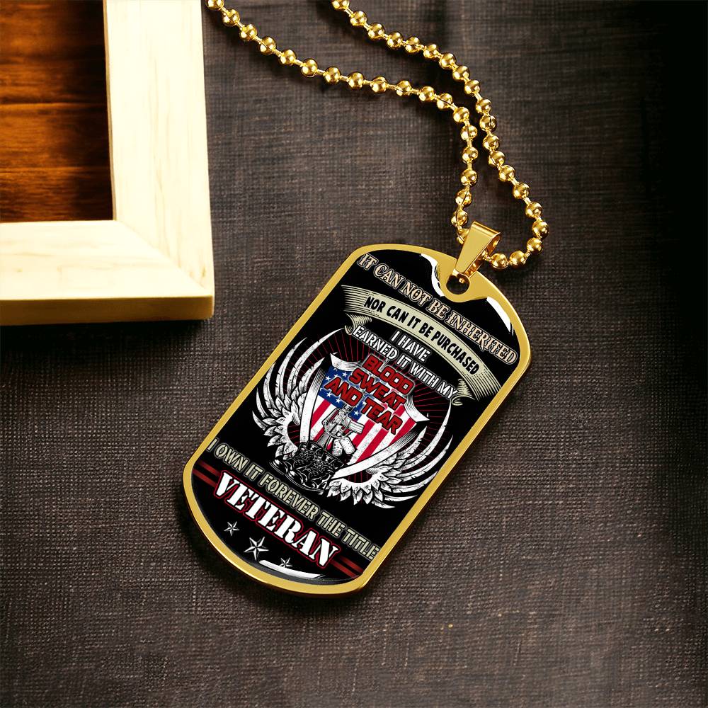 Premium Dog Tag Pendant - Us Veterans - Army Tag Necklace, Dog Tag Necklace