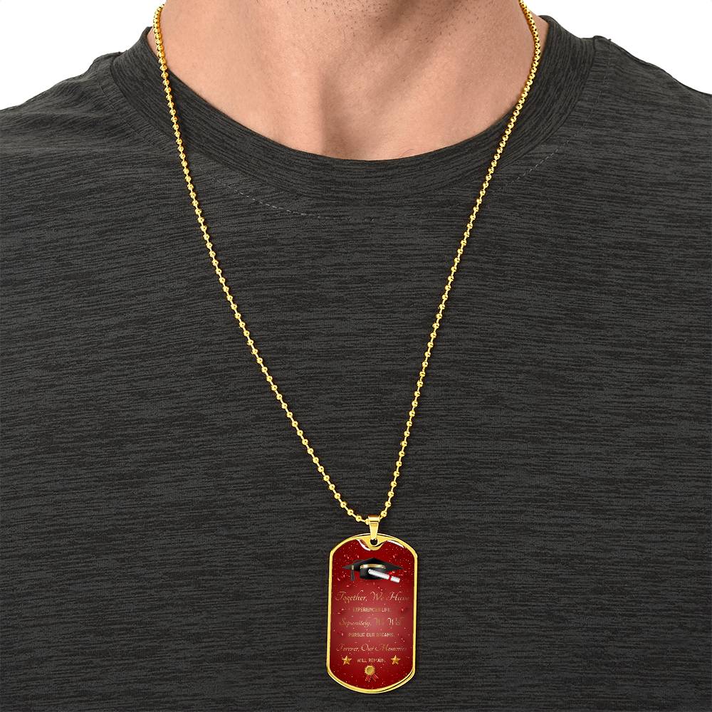 To My Son - Congratulations - Army Tag Necklace, Dog Tag Necklace