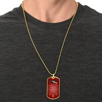 To My Son - Congratulations - Army Tag Necklace, Dog Tag Necklace