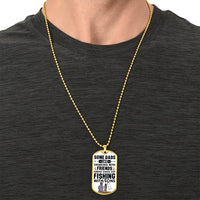 Fisher Dad - Necklace - Father's Day Gift - Army Tag Necklace, Dog Tag Necklace