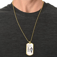 Best Fathers Day Gift Fathers Day Gift For Dad Dog Tag Pendant For Dad - Army Tag Necklace, Dog Tag Necklace