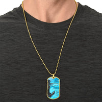 Personalized Necklace For Husband, Boyfriend Customized Men Necklace, Husband Christmas Gift Boyfriend Birthday Anniversary - Army Tag Necklace, Dog Tag Necklace