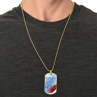 Hero Dog Tag Necklace,Personalized Gift For Fathers Day, Father's Day, Or Wedding Gift From The Bride On Her Wedding Day - Army Tag Necklace, Dog Tag Necklace