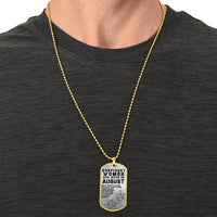 Confident Women Are Born In August Luxury Necklace With Dog Tag Silver - Army Tag Necklace, Dog Tag Necklace
