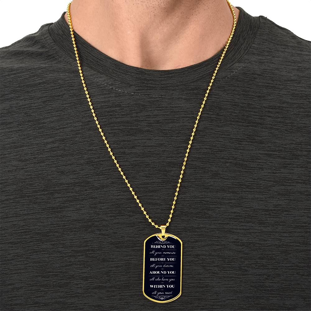 Best Graduation Gift - Army Tag Necklace, Dog Tag Necklace