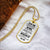 To My Son - Never Give Up - Gift From Dad - Army Tag Necklace, Dog Tag Necklace