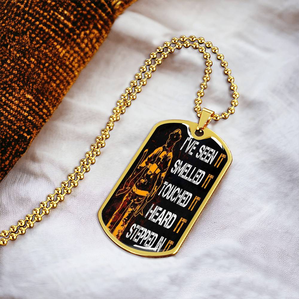 Firefighter Chain - Army Tag Necklace, Dog Tag Necklace
