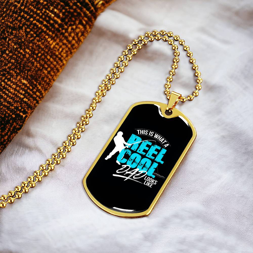 Collection Dad - Reel Cool Necklace - Army Tag Necklace, Dog Tag Necklace