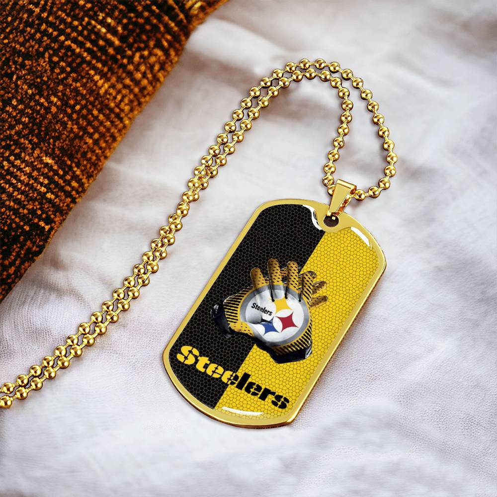 Steelers Dog Tag - Army Tag Necklace, Dog Tag Necklace