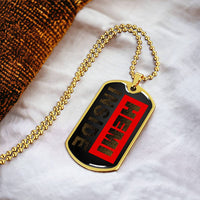 Hemi Inside - Locket For Hemi Lovers - Army Tag Necklace, Dog Tag Necklace