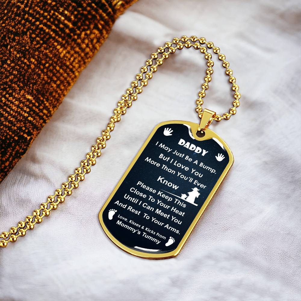 The Child Coffee Funny - Army Tag Necklace, Dog Tag Necklace