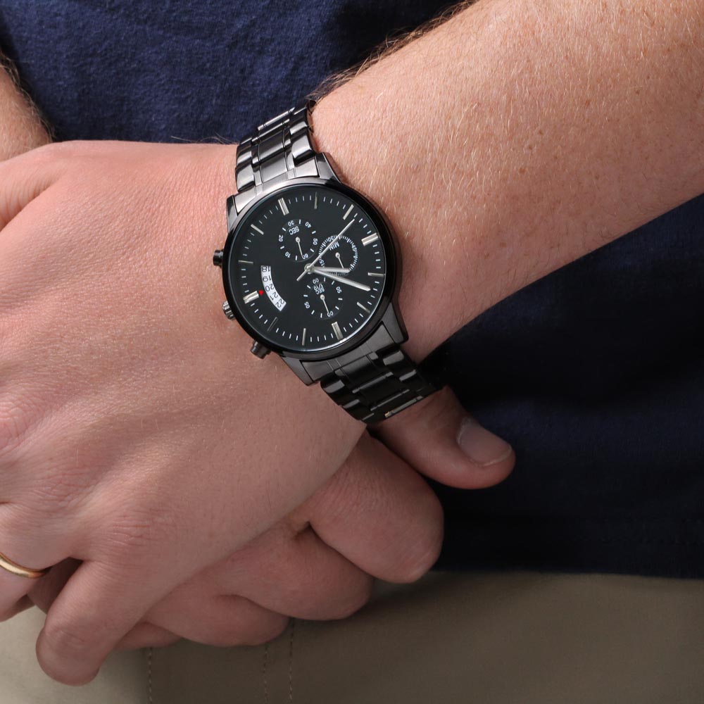 Grandson Most Beautiful Chapter - Chronograph Watch 1 Engraving Chronograph Watch
