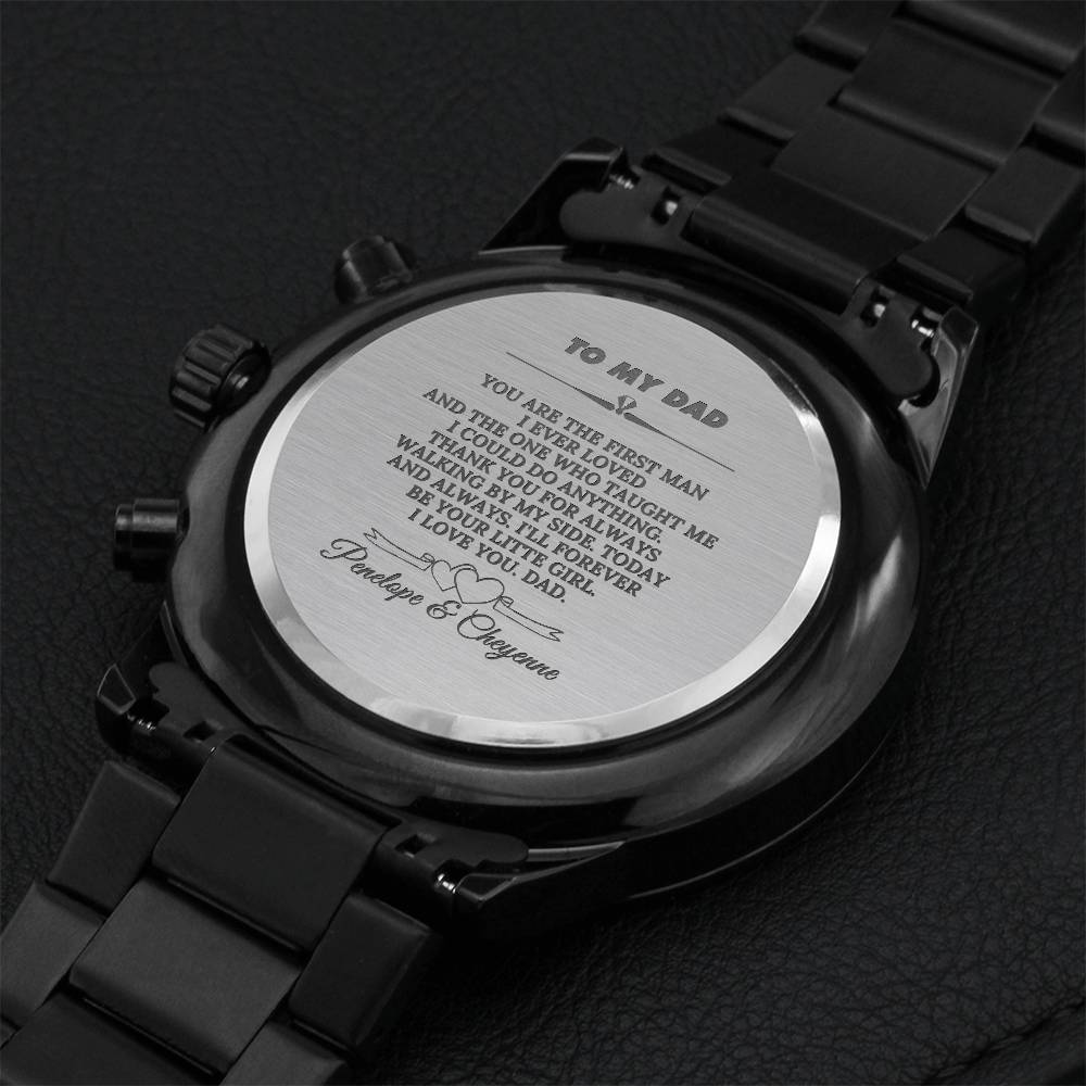 Dad Wedding Gift From Bride Dad Gift Wedding Gift For Dad From Bride Father Of The Bride Gift Daughter Dad Gift Wedding Frame For Dad Daddy Engraving Chronograph Watch