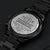 Engraved Design Black Chronograph Watch Engraving Chronograph Watch