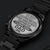 I Love You Dad - My Greatest Supporter Engraved Design Black Chronograph Watch For Father's Day Engraving Chronograph Watch
