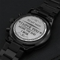 Customize Watch For Him Surprise Gift For Husband Best Gift For Husband Birthday Husband Who Has Everything Sentimental Husband Gift Engraving Chronograph Watch