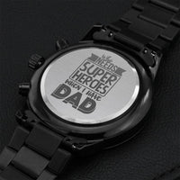 Engraved Watch Gift For Dad Father’s Day Gift For Daddy Birthday Gift For Dad Engraved Watch For Him Father Gift From Daughter And Son 1 Engraving Chronograph Watch