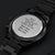 Gift For Dad Fathers Day Gift From Daughter Dad Birthday Gift Black Chronograph Engraved Watch For Men Christmas Gift For Dad From Son 1 Engraving Chronograph Watch