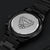 U.s. Air Force Engraved Design Black Chronograph Watch Engraving Chronograph Watch