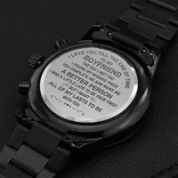 I Love You Till The End Of Time - Perfect Gift For Boyfriend Engraving Chronograph Watch
