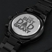 Engraved Watch Gift For Dad Father’s Day Gift For Daddy Birthday Gift For Dad Engraved Watch For Him Father Gift From Daughter And Son Engraving Chronograph Watch