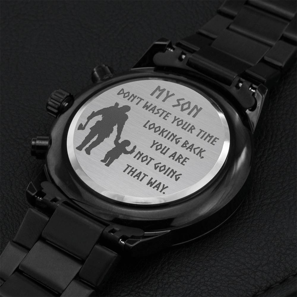 Chronograph Watch From Dad To Son - 474 Engraving Chronograph Watch