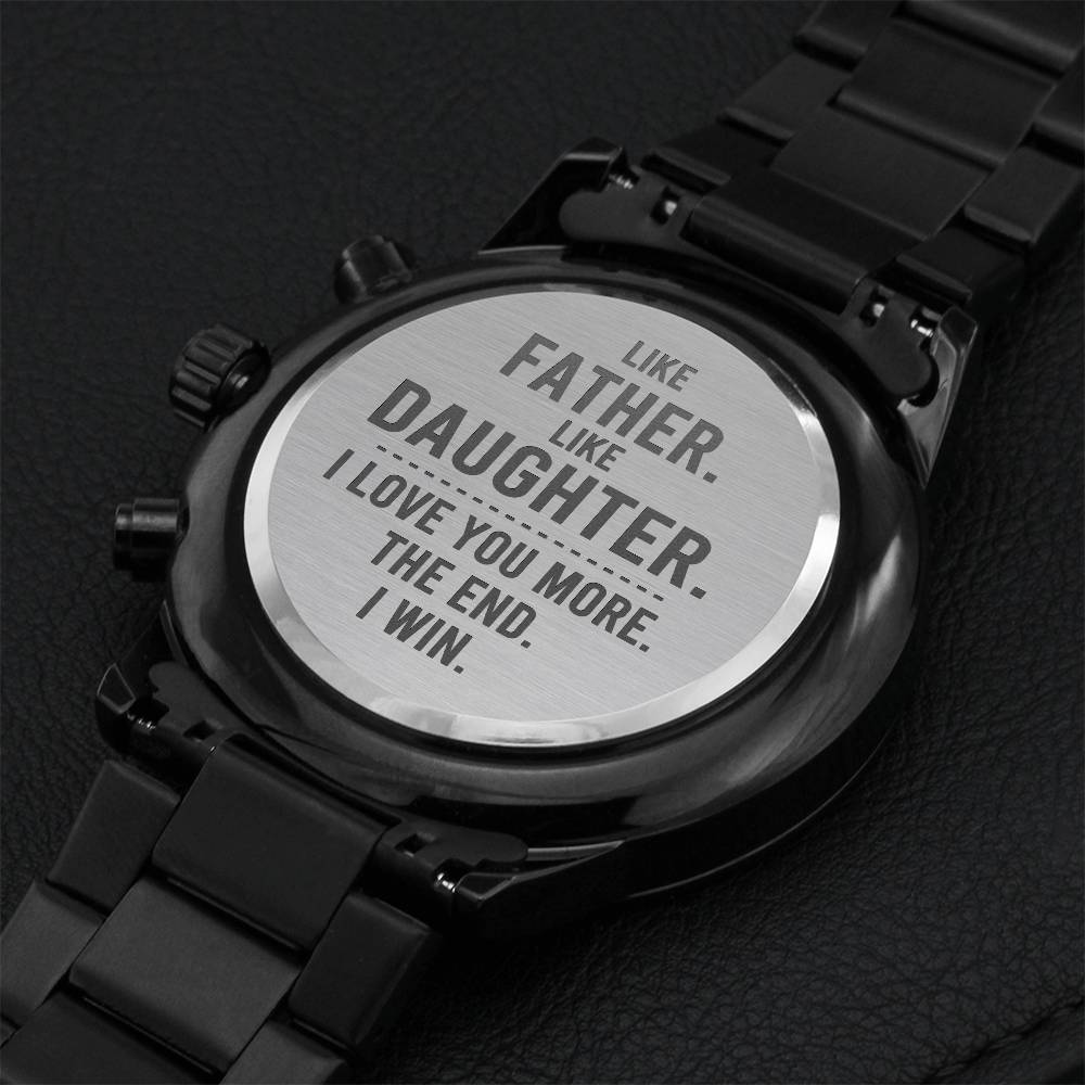 Engraved Watch - Best Gift For Dad 1 Engraving Chronograph Watch