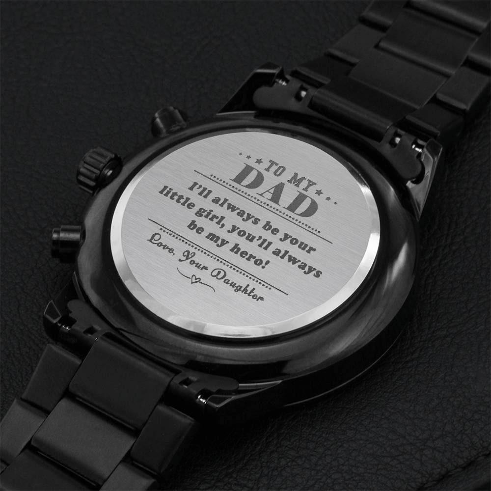 Perfect Father's Day Gift ❤️ Engraving Chronograph Watch